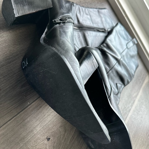 Lavorazione Artigiana Black Leather Women's Boots Made in Italy 38 - Picture 8 of 12